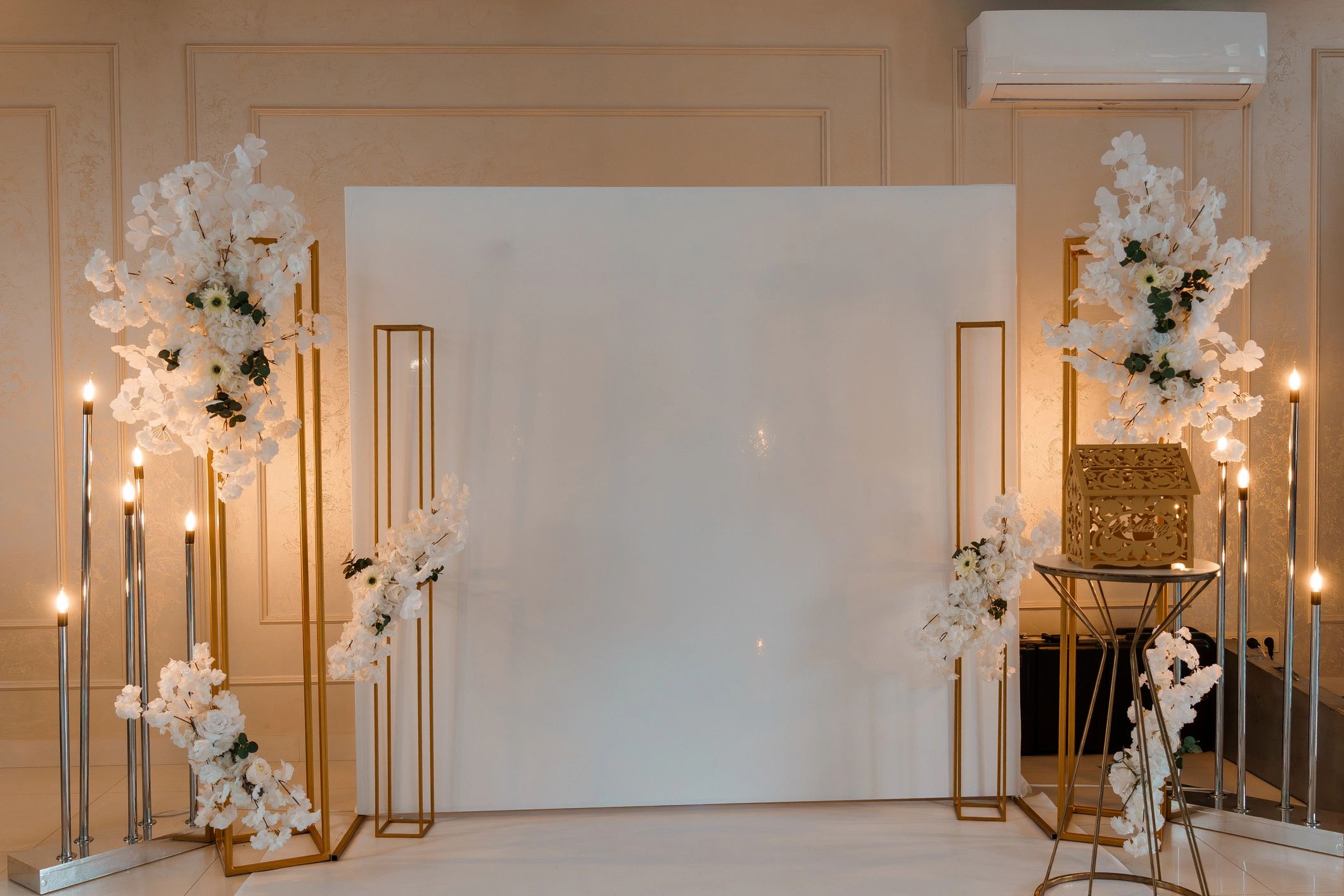Photo booth backdrop option for events