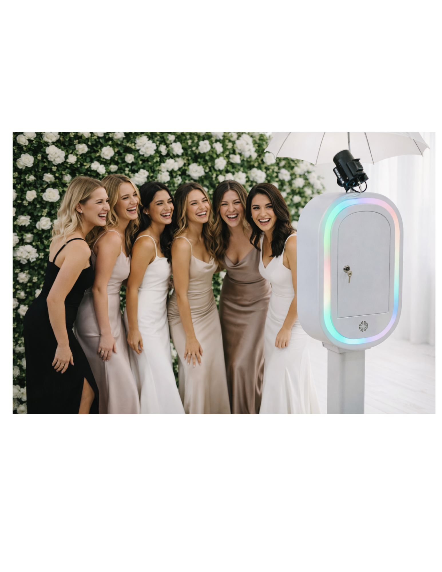 3D flower wall photo booth backdrop for wedding in Massachusetts